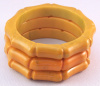 BB10 corn bamboo carved bakelite bangles